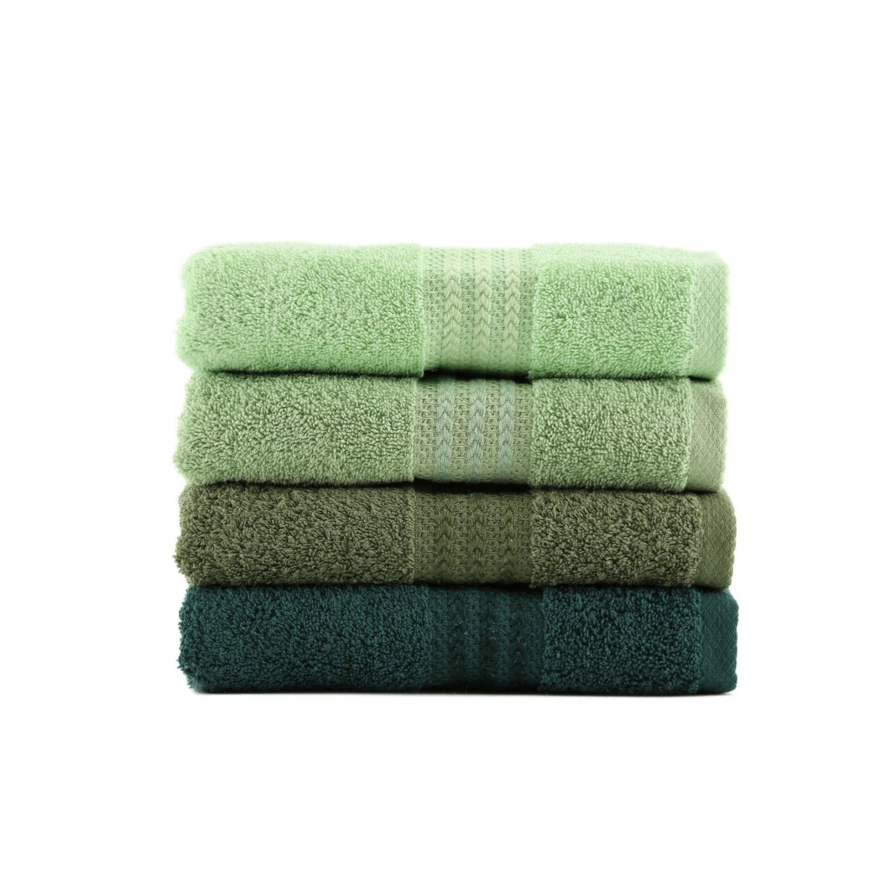 Set 4 prosoape de maini Green Delight, Hobby,  50 x 90 cm, 100% bumbac, verde - imagine 6